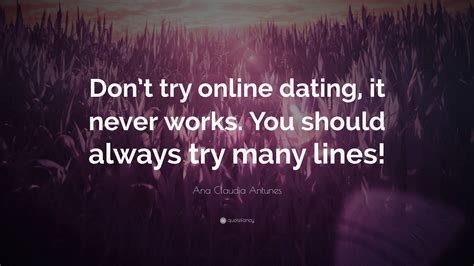 never tried online dating
